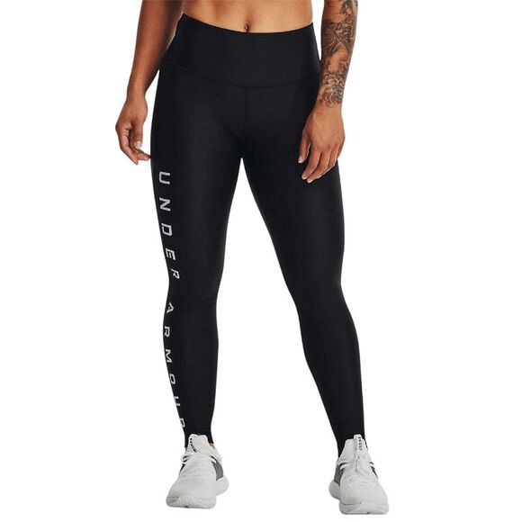 Under Armour Pants - Under Armour Womens/Ladies HeatGear Reflective High Waist Leggings / Black